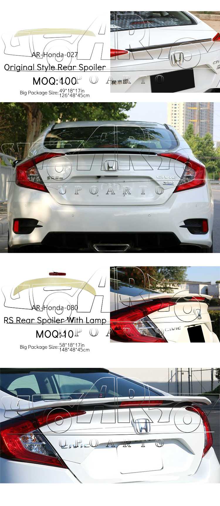 honda civic 10th spoiler