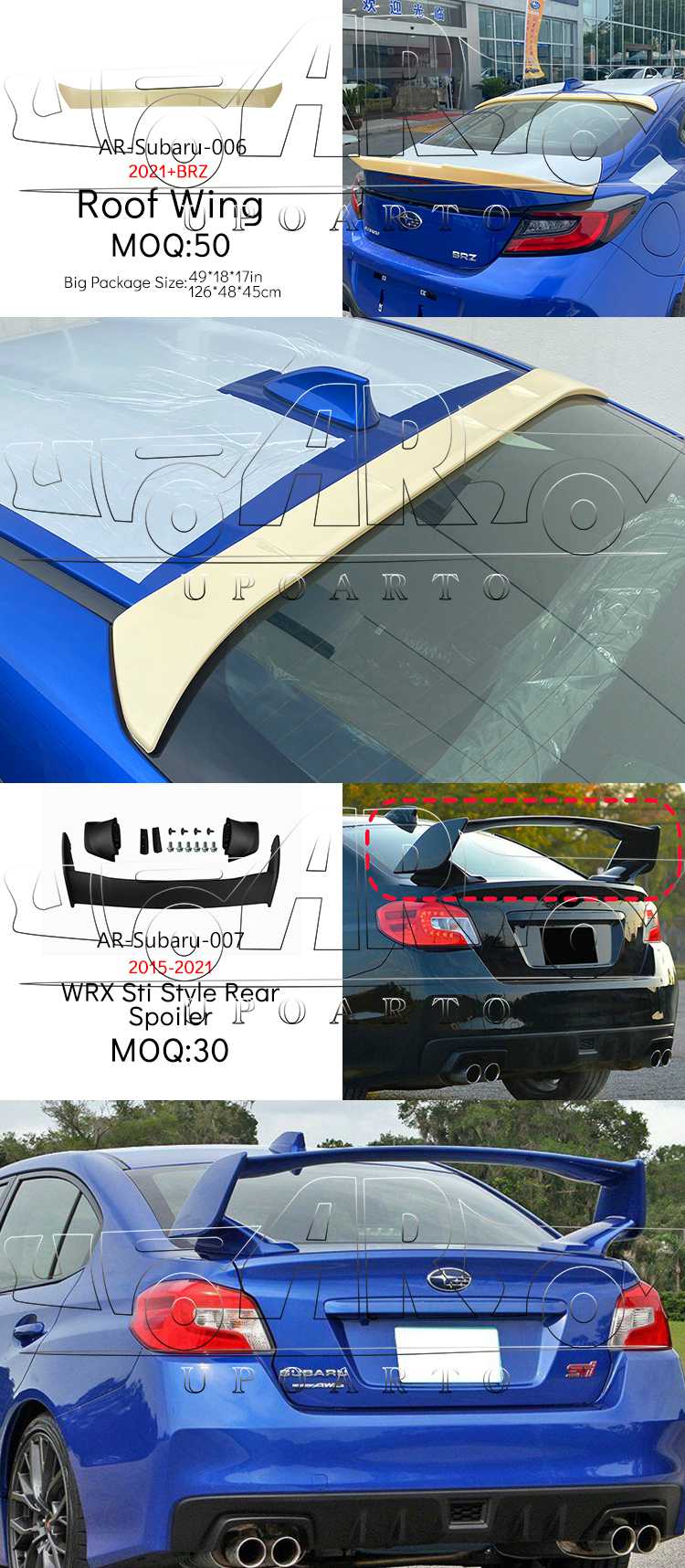 subaru sti wrx spoiler