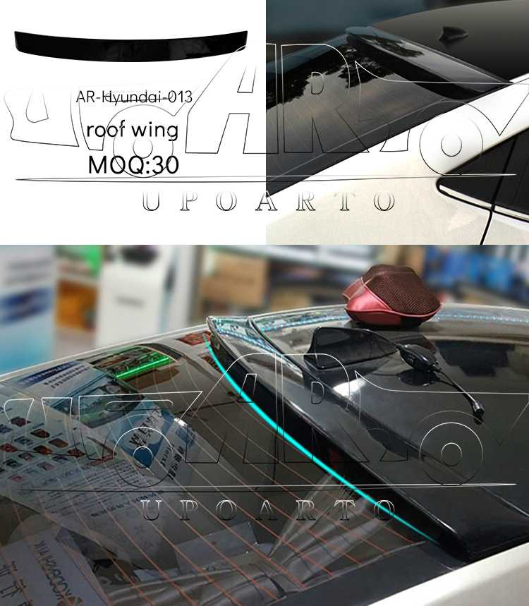 hyundai sonata rear spoiler car