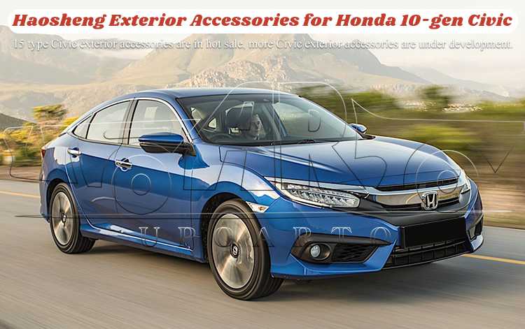for honda civic 2016 2017 2018 rear wing spoiler