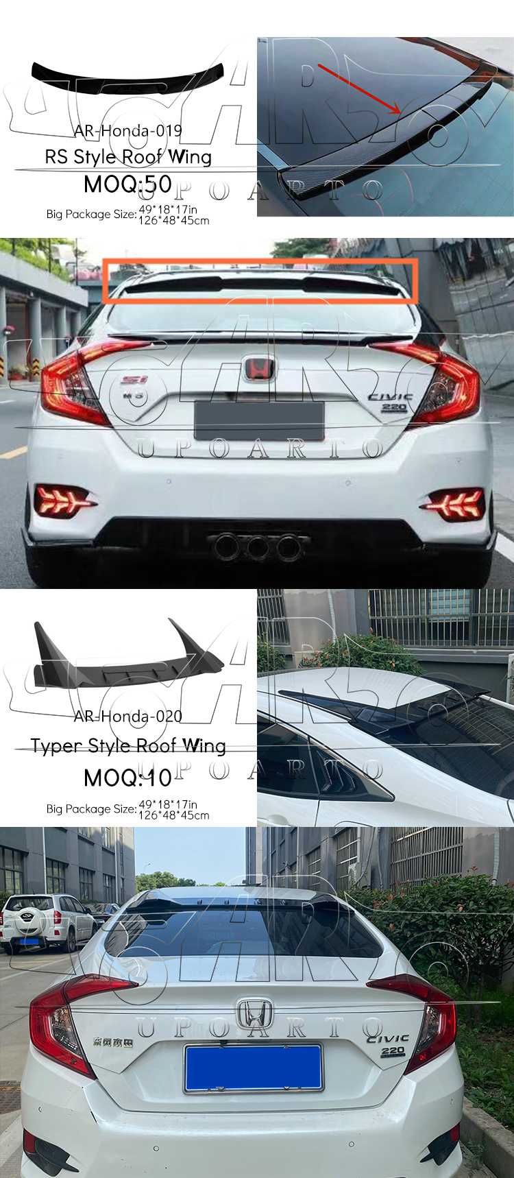 honda civic 10th generation spoiler