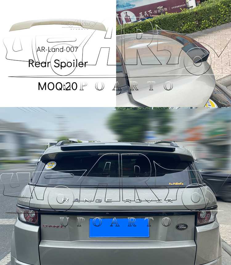 evoque rear spoiler