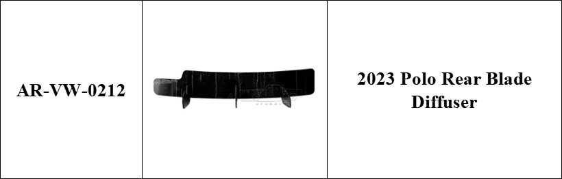 2022 polo rear diffuser