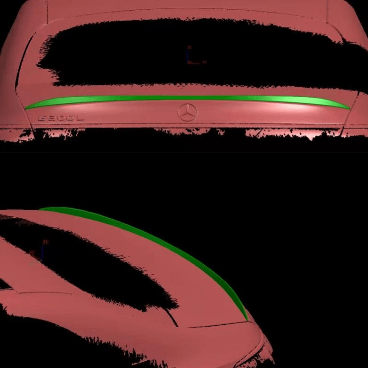 W214 E63 Style Rear Spoiler