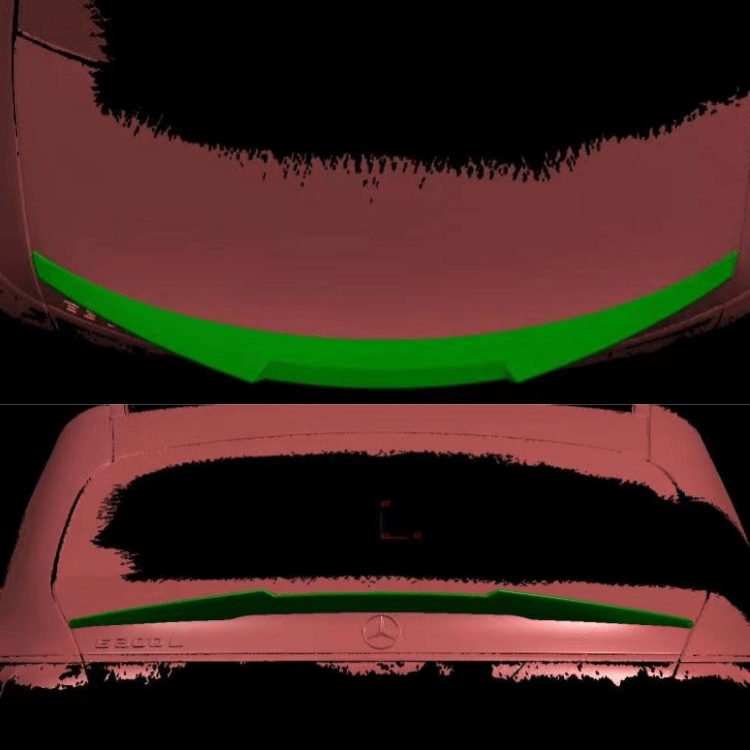 W214 M4 Style Rear Spoiler
