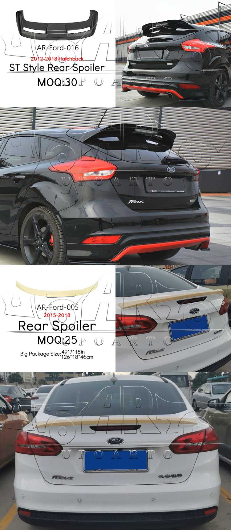 focus st boot spoiler