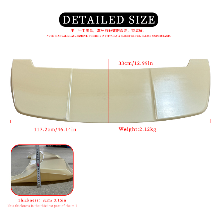 j250 roof spoiler