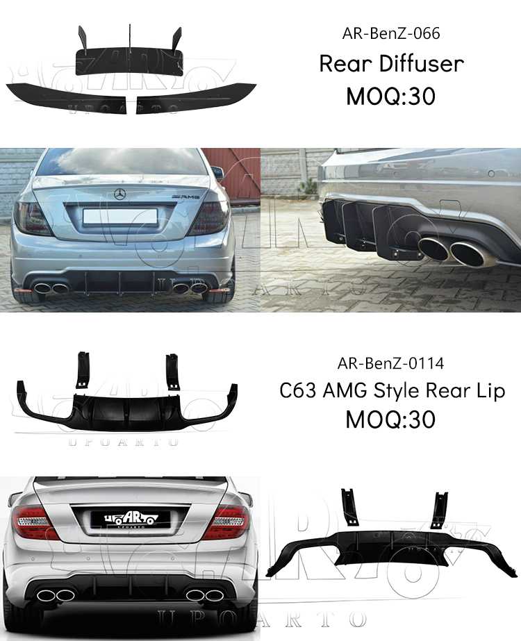 w204 rear diffuser