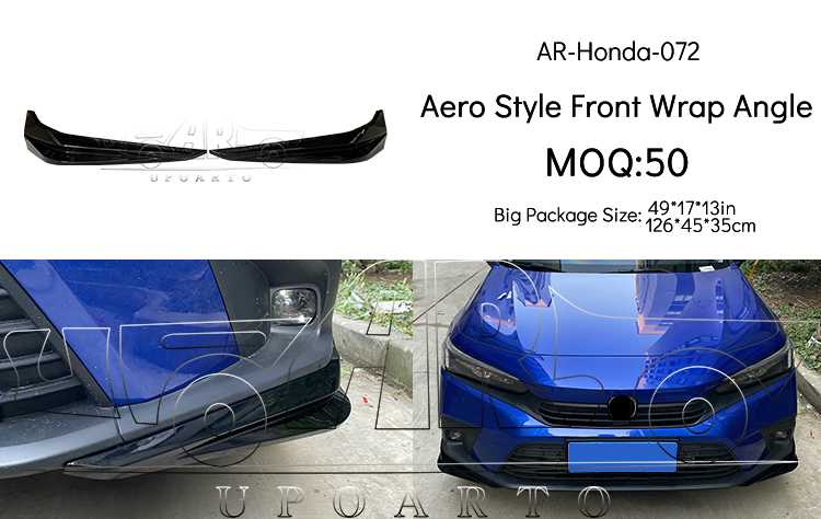 Honda 11th Gen Civic front wrap angle