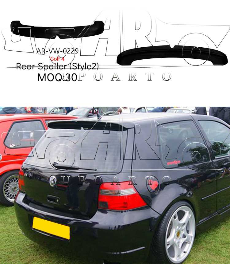 golf 4 roof spoiler
