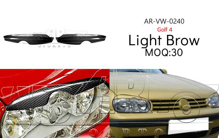 golf 4 headlight brow