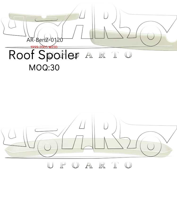 w220 roof spoiler