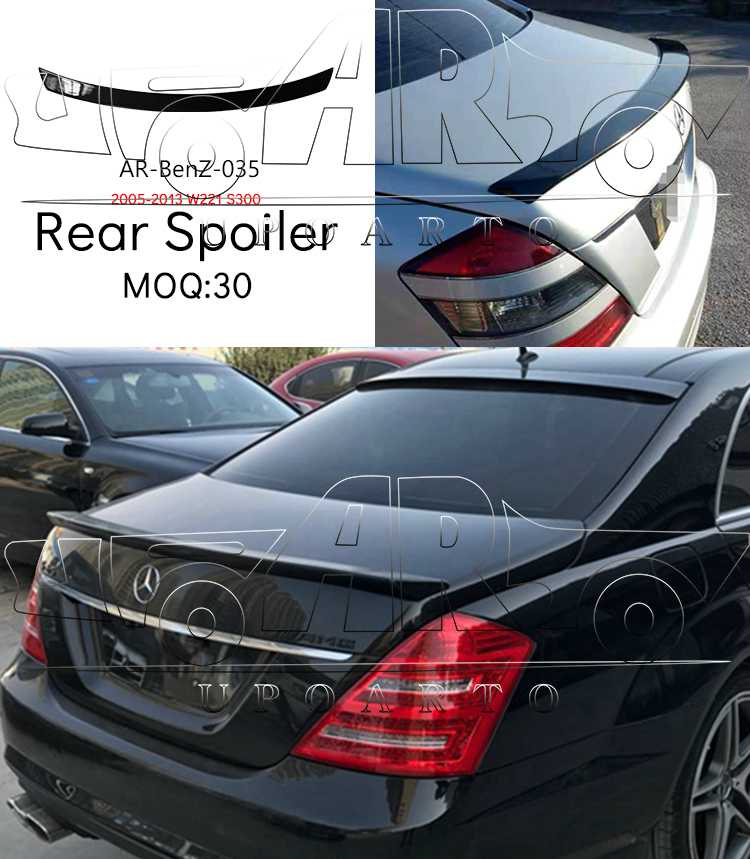 w221 back spoiler