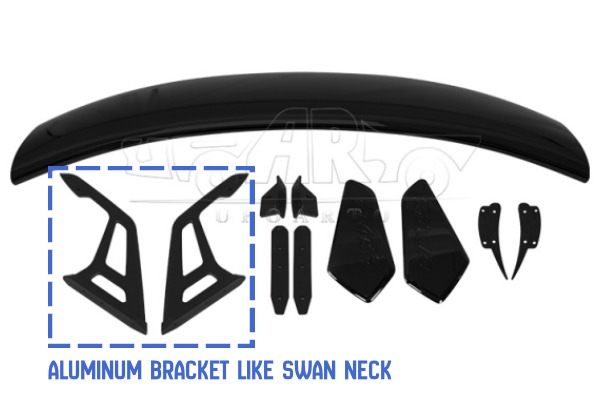 Aluminum bracket like a swan neck Aluminum bracket like a swan neck