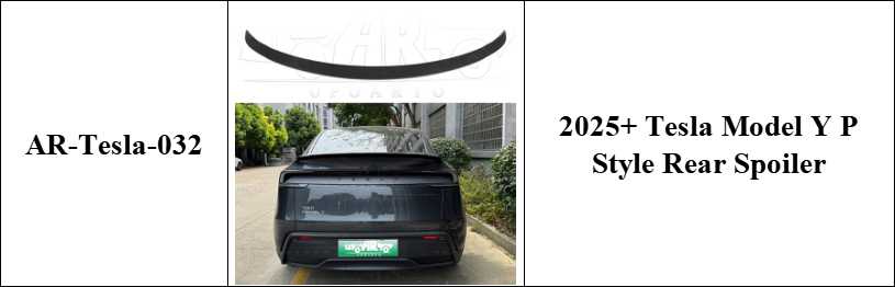 2025+ Tesla Model Y P Style Rear Spoiler