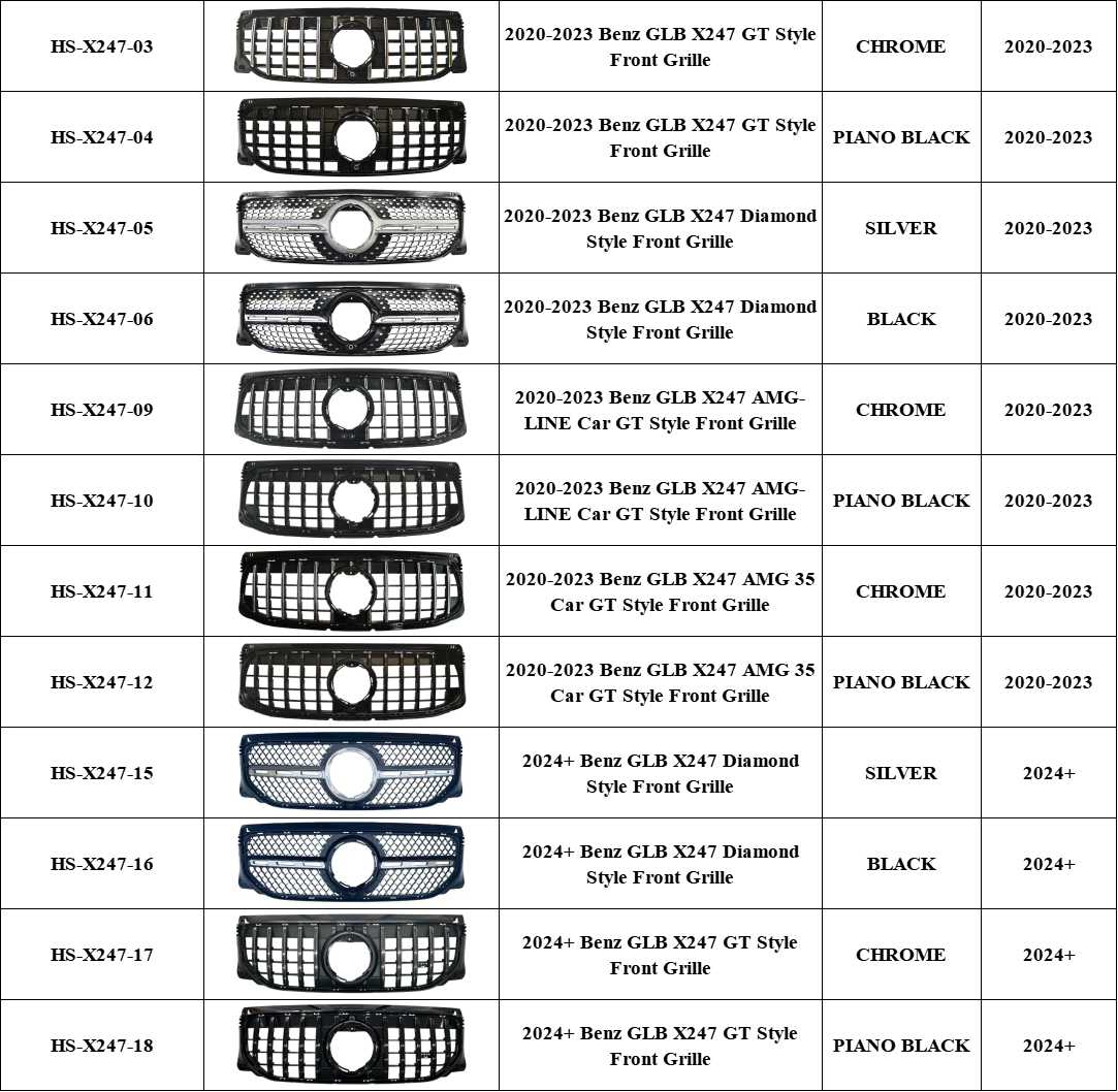 X247 Diamond Style Front Bumper Grille