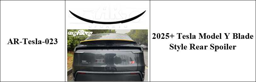 2025+ Tesla Model Y Blade Style Rear Spoiler