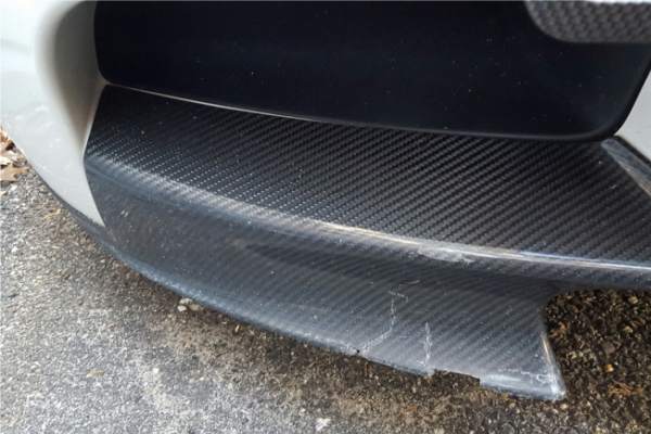 front lip damaged front lip damaged