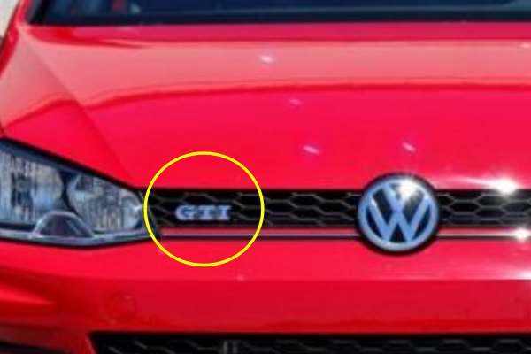 gti red grille stripe