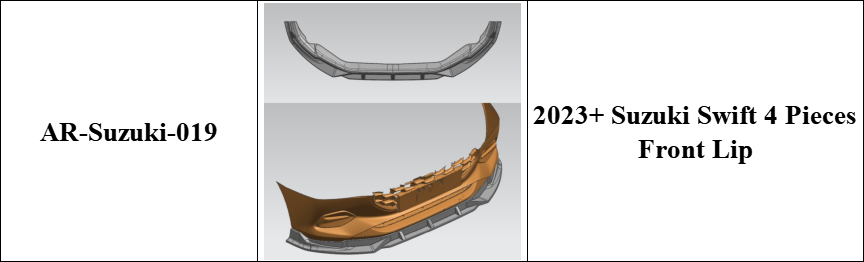 2024+ Suzuki Swift Front Lip 2024+ Suzuki Swift Front Lip