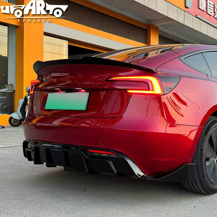 tesla model 3 rear diffuser lip