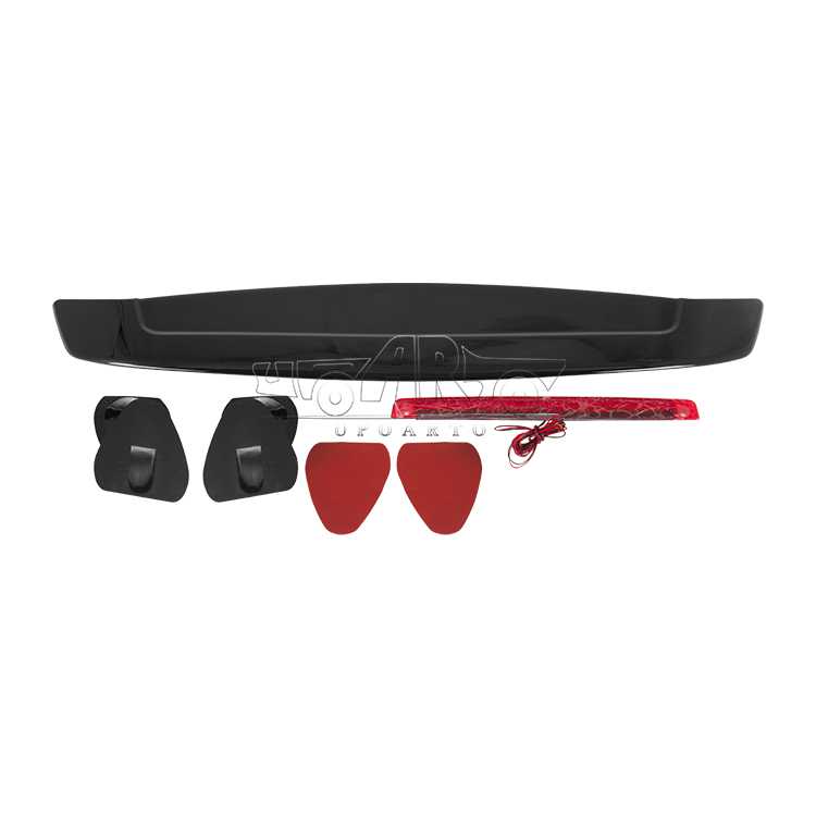 spoiler universal black glossy