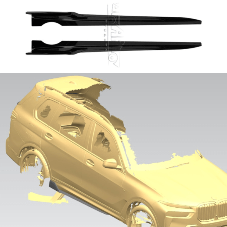 2023+ BMW X7 G07 M Sport LCI Car Side Skirts