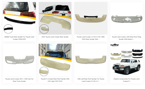 lan cruiser spoiler kit