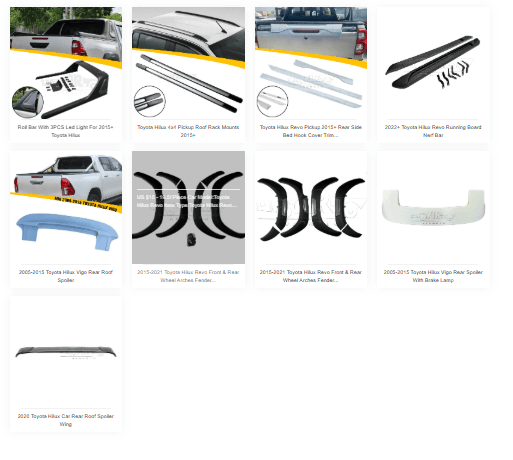 hilux spoiler kit