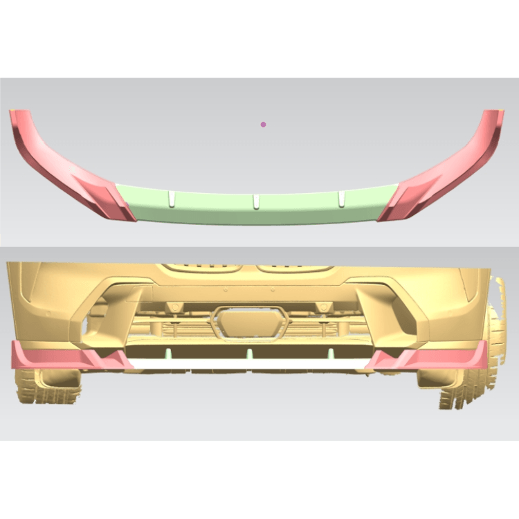 2023+ BMW X7 G07 M Sport LCI Car 3 Parts Front Lip