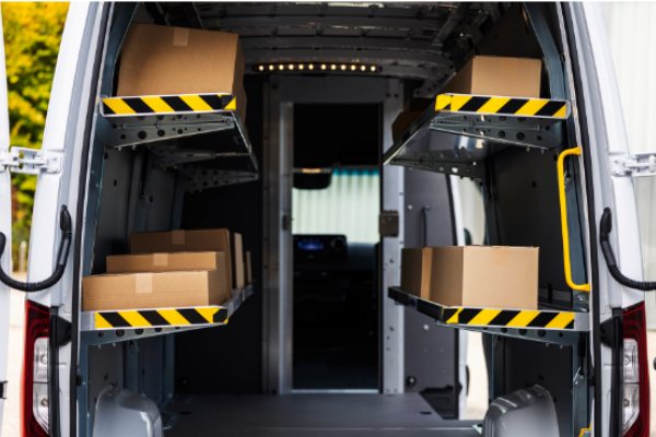 Spacious cargo area with straight sidewalls