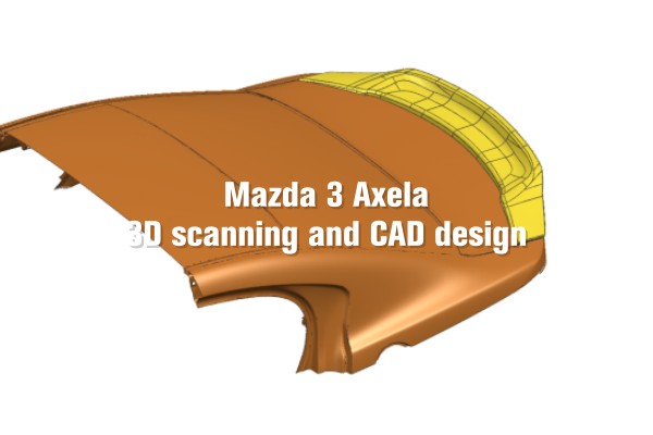 MAZDA 3 3D scanning and CAD design MAZDA 3 3D scanning and CAD design