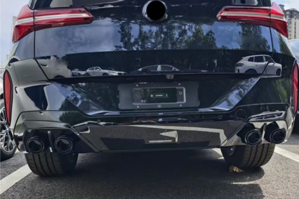 BMW X3 G45 M Sport rear bumper trim diffuser