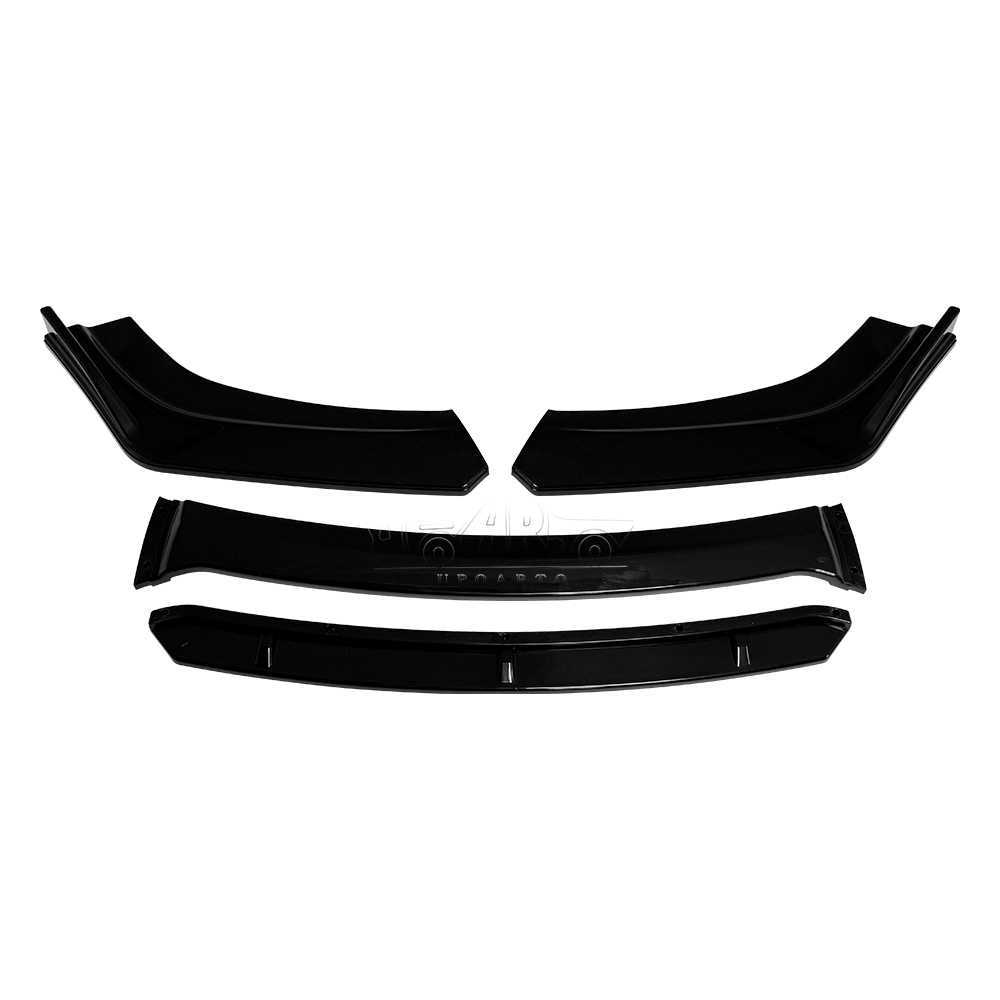 Universal Car 4 Sections E Style Front Lip Splitter