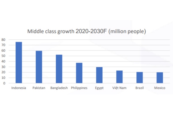 Vietnam middle class growth Vietnam middle class growth