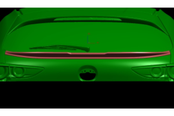 Mazda 3 Hatchback Car Mid Spoiler