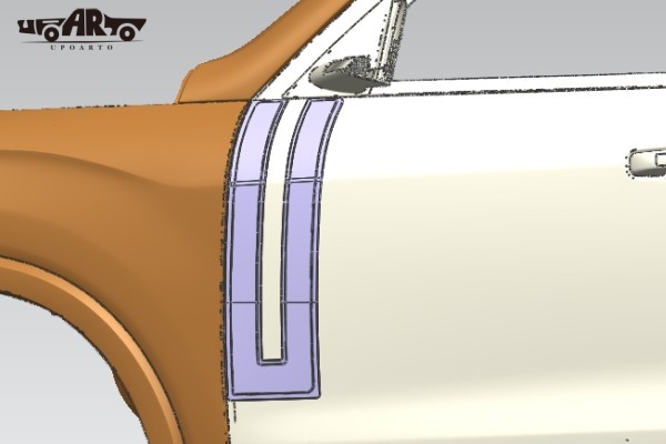 ⑤ Scorpio N Front door dide strip trim