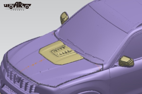 ⑥ Scorpio N Front bonnet hood scoop cover