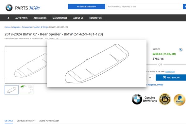 g07 oem spoiler g07 oem spoiler
