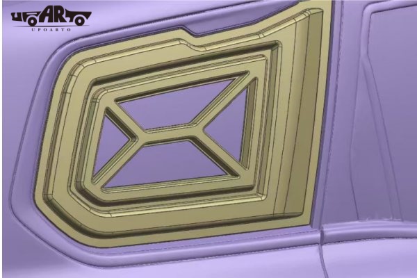 ④ Scorpio N Rear side window louver trim