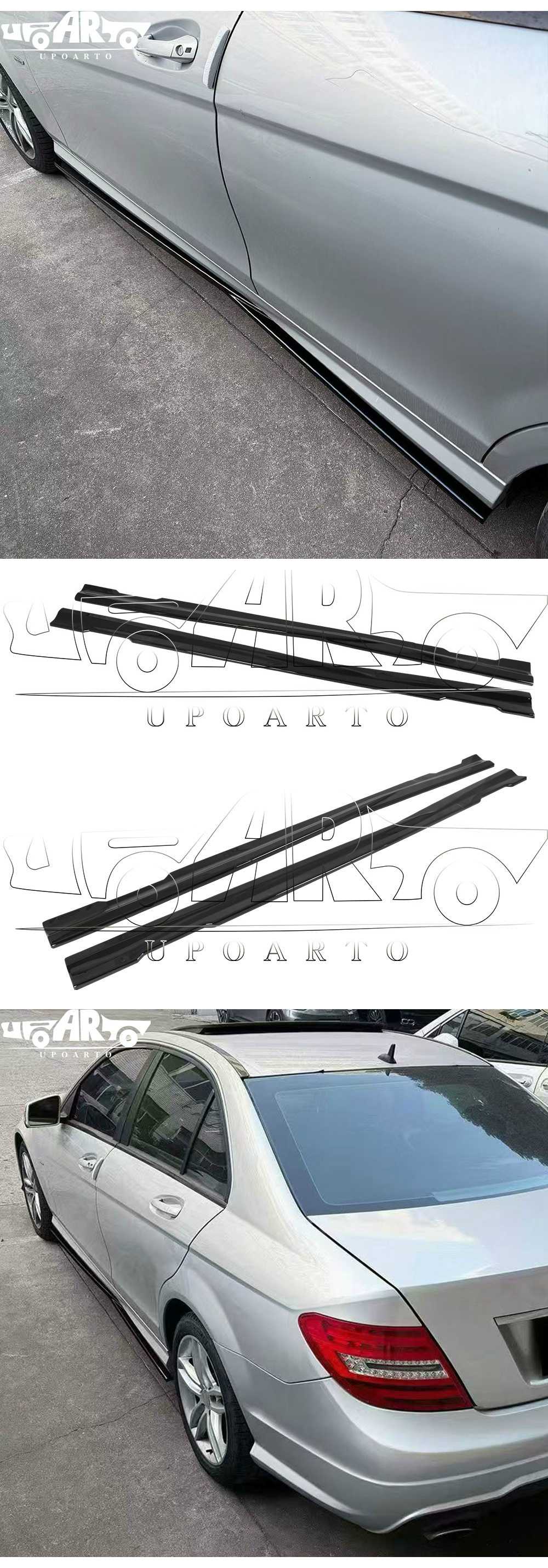 W204 Facelift Car Side Skirt Diffusers
