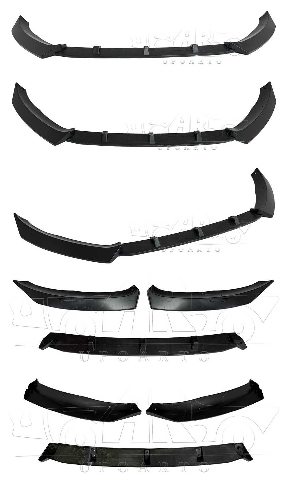 Fiesta MK6 Hachback Sedan 3 Sections Front Bumper Lip